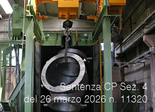 Cassazione Penale Sez. 4 del 26 marzo 2026 n. 11320 Cassazione Penale Sez. 4 del 26 marzo 2026 n. 11320